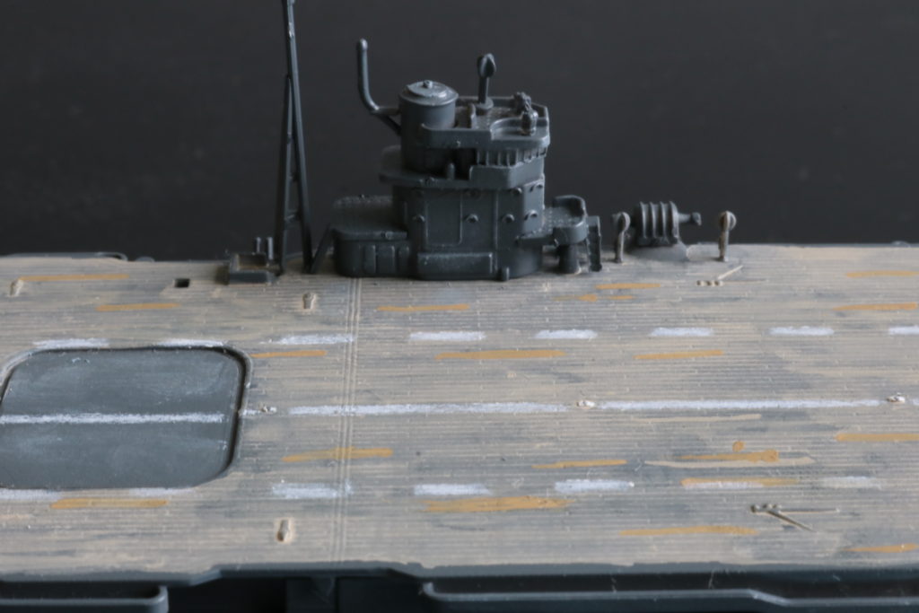 ウオーターラインシリーズ模型の木甲板の塗装方法。
航空母艦　赤城
Aircraft Carrier Akagi