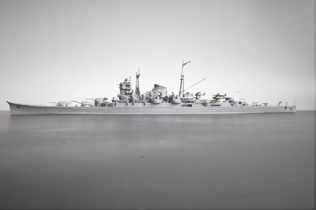 サクサク塗装術1/700戦艦
重巡洋艦　熊野
情景写真風