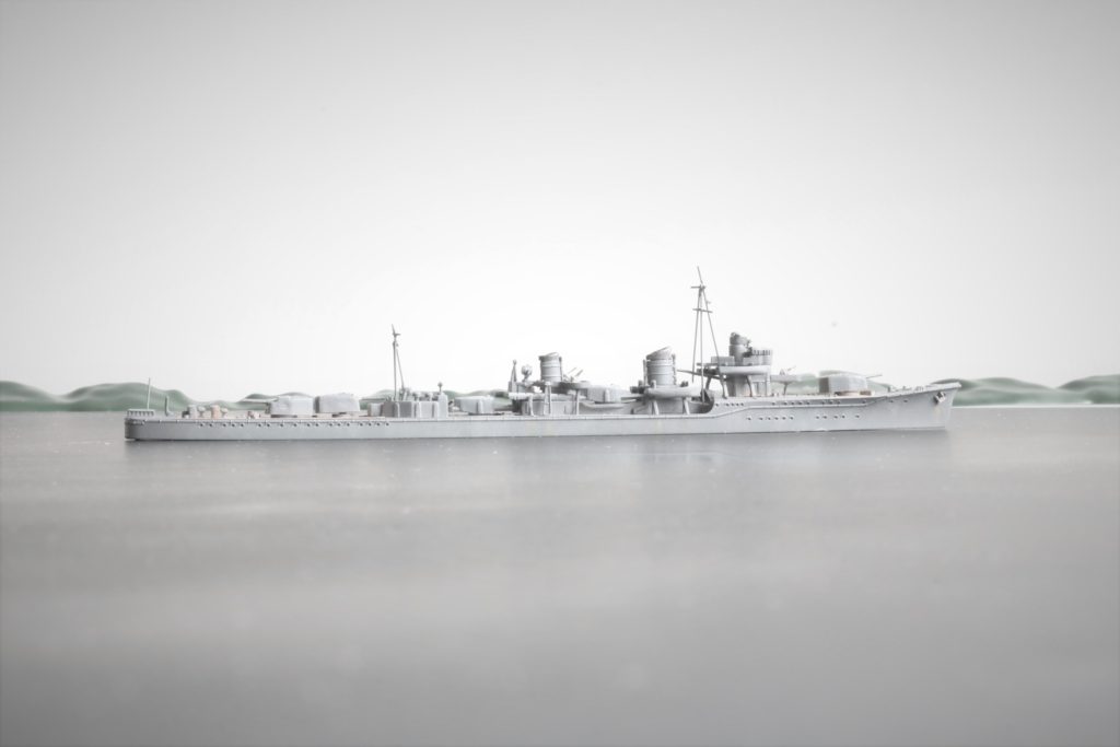１/3000艦艇模型（フジミ集める軍艦シリーズ）を使った
1/700情景写真