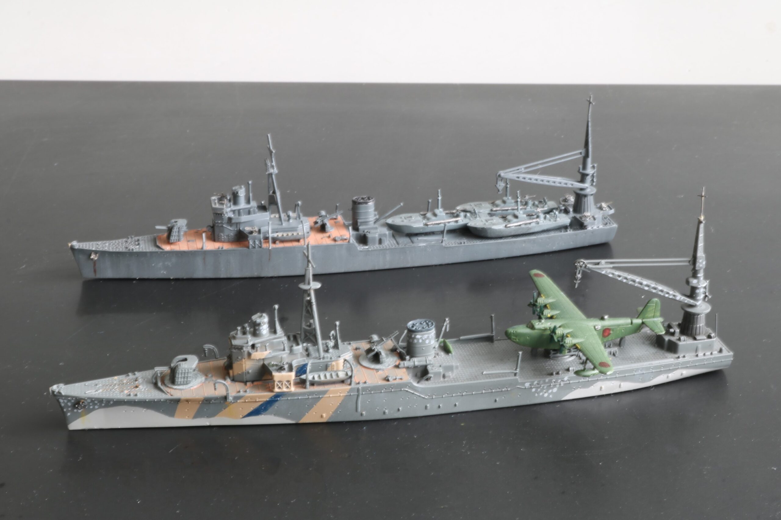 艦艇模型ビフォアーアフター 水上機母艦 秋津洲 model ships before-after Seaplane Tender Akitsushima