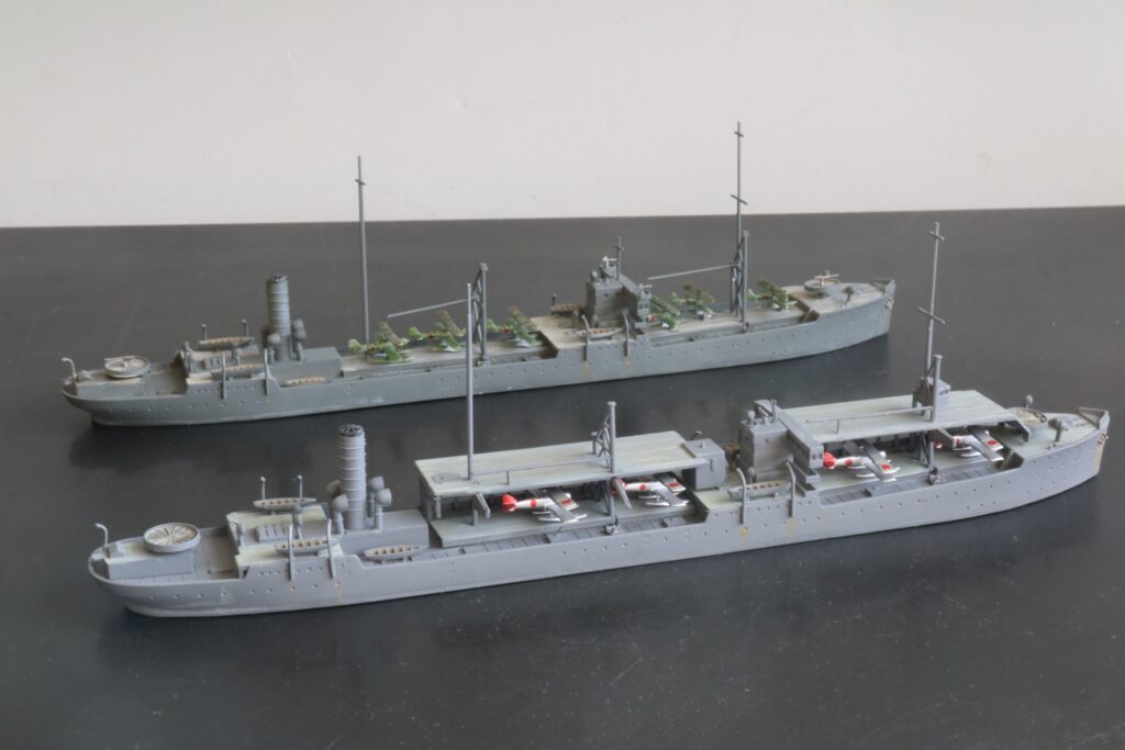 艦艇模型ビフォアーアフター
水上機母艦 能登呂
model ships before-after
Seaplane Tender Notoro