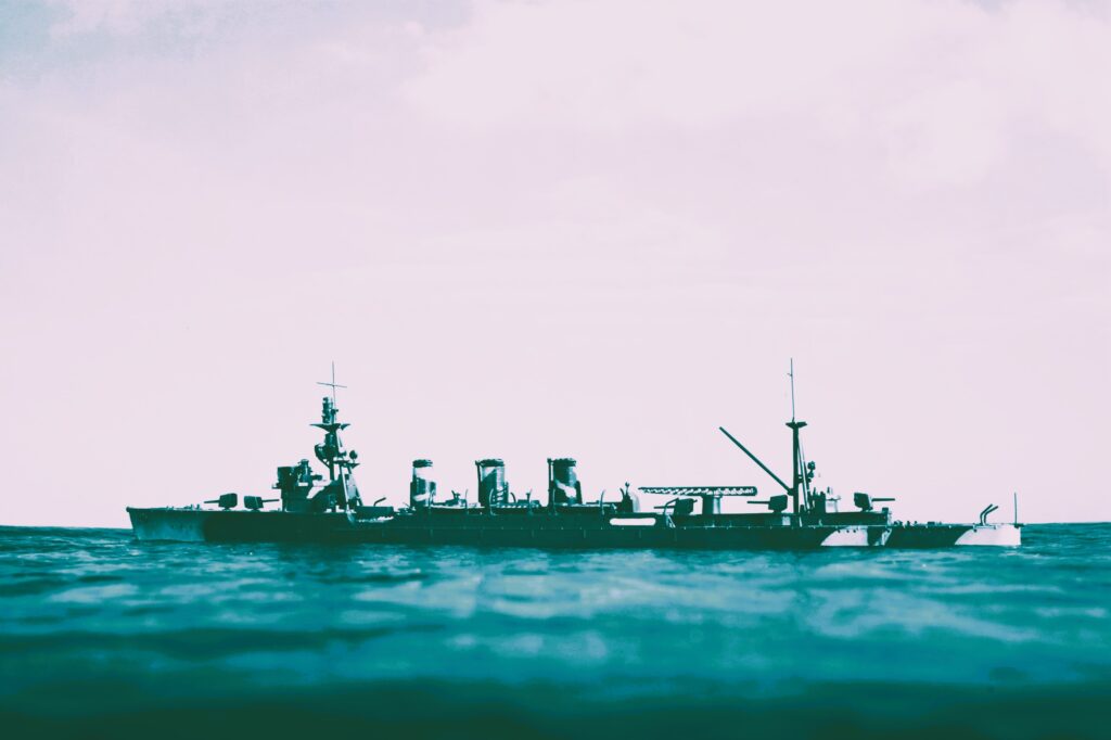 艦艇模型
デジカメ写真のフィルム写真化
軽巡洋艦　多摩