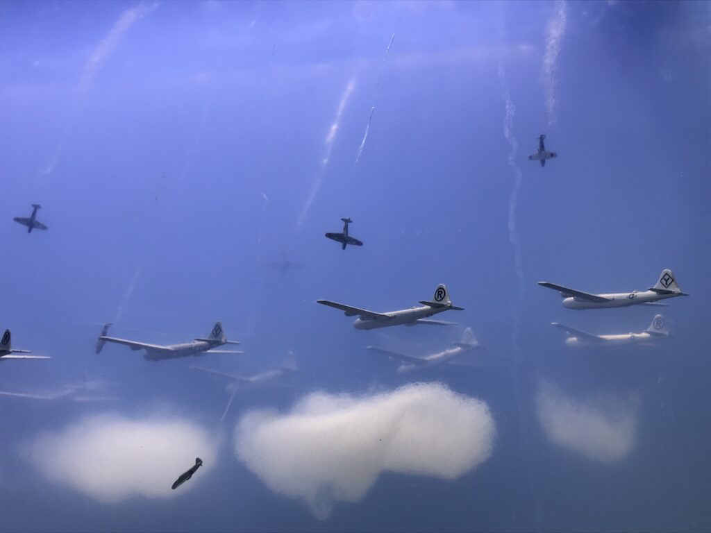 B29vs飛燕
粘土ゲルを用いた夜間戦闘のジオラマ