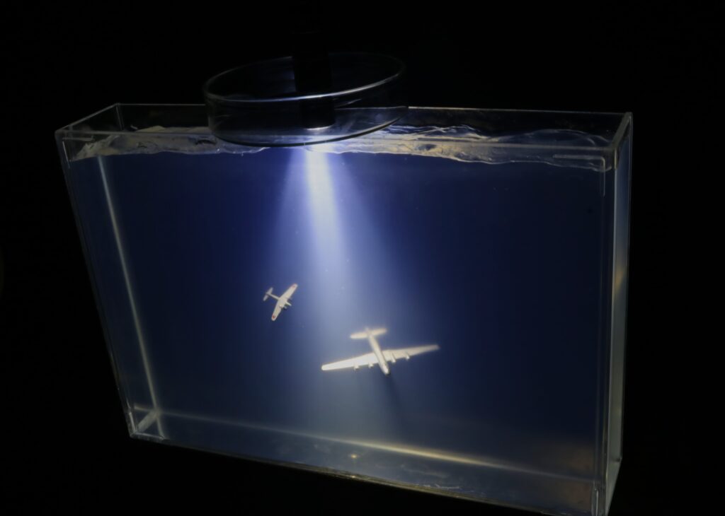 B29vs月光
粘土ゲルを用いた夜間戦闘のジオラマ