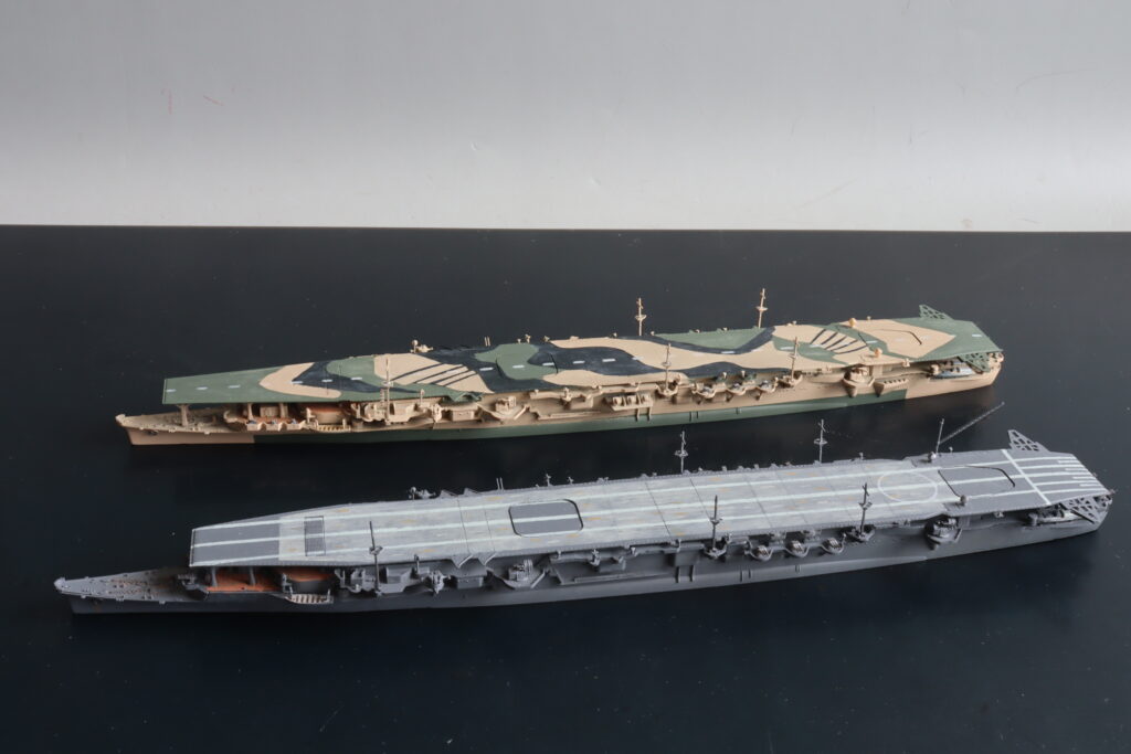 艦艇模型ビフォアーアフター
航空母艦龍鳳
Air craft Carrier Ryuho