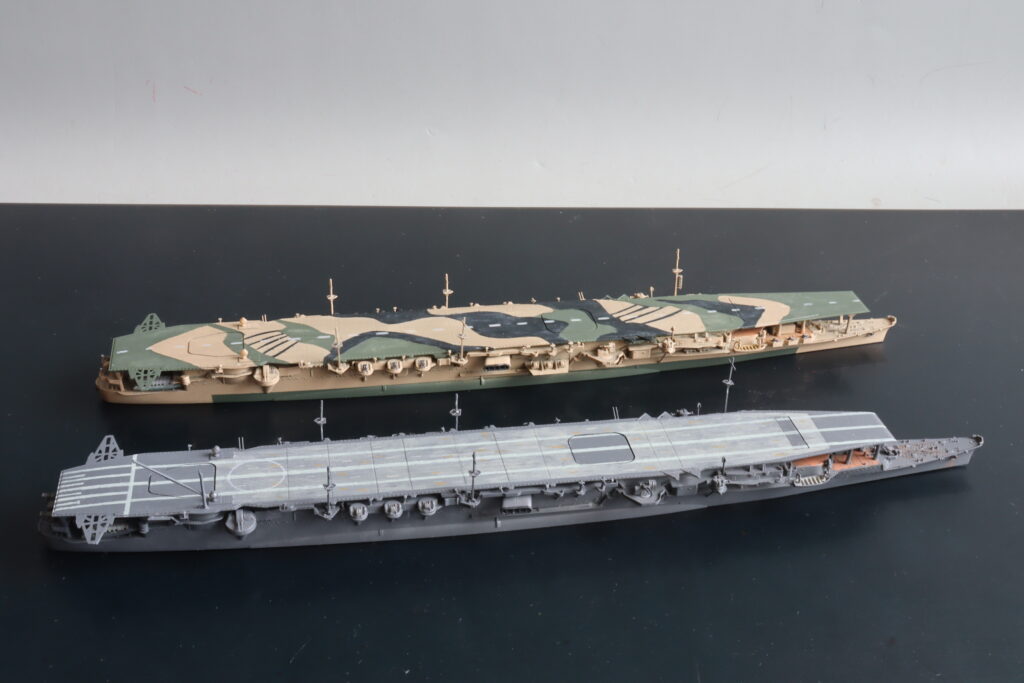 艦艇模型ビフォアーアフター
航空母艦龍鳳
Air craft Carrier Ryuho