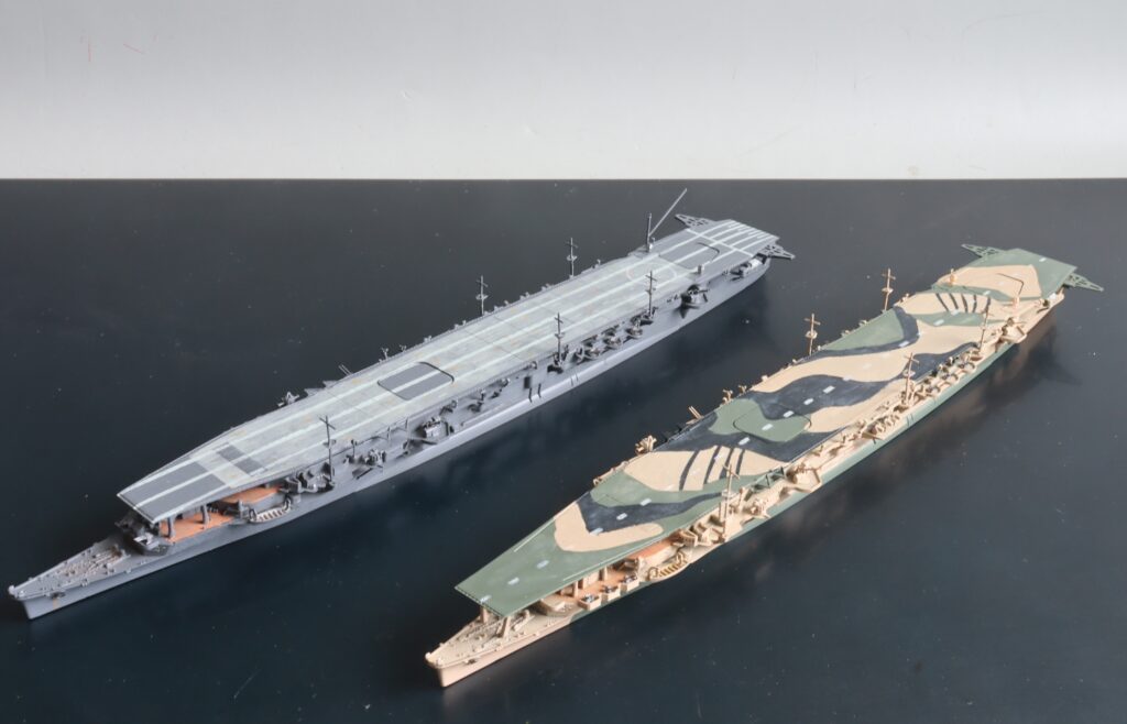 艦艇模型ビフォアーアフター
航空母艦龍鳳
Air craft Carrier Ryuho