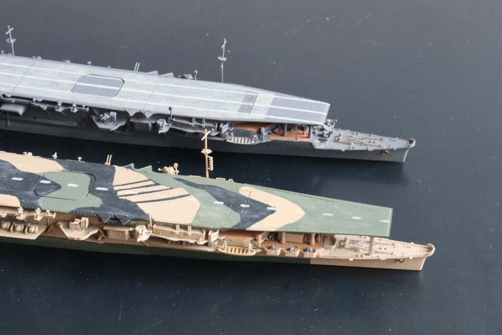 艦艇模型ビフォアーアフター
航空母艦龍鳳
Air craft Carrier Ryuho
