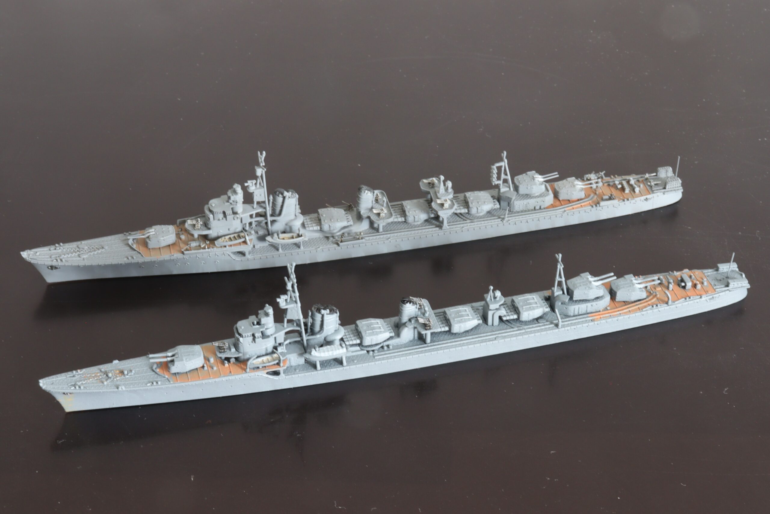 駆逐艦 島風 Destroyer Shimakaze 1/700 ピットロード PIT-ROAD タミヤ TAMIYA ビフォアーアフター